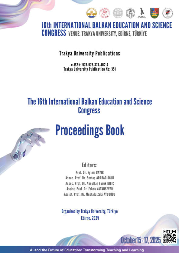 16th. International Balkan Education And Science Congress